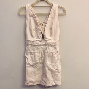 🍿HOST PICK🍿UO | Cream Utility Denim Dress